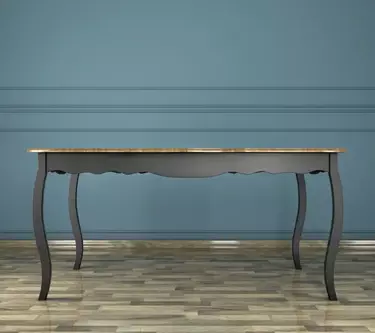 Раскладывающийся обеденный стол массив дерева "Leontina Black"